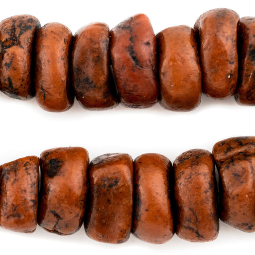Chunky Moroccan Coral Amber Resin Beads - The Bead Chest
