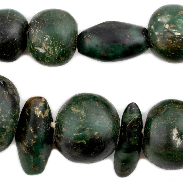 African Serpentine Stone Beads #14576 - The Bead Chest
