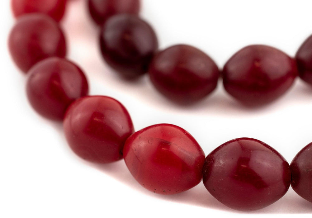 Deep Red Tomato Beads (23x20mm) #13191 - The Bead Chest