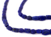 Faceted Afghani Lapis Beads (6x4mm) - The Bead Chest