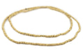 Brass Faceted Square Heishi Beads (2.5mm) - The Bead Chest