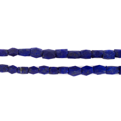 Faceted Afghan Lapis Beads (6x4mm) - The Bead Chest