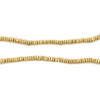 Brass Faceted Square Heishi Beads (2.5mm)