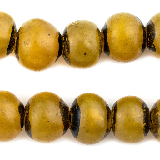 Moroccan Translucent Banana Resin Beads (18mm) - The Bead Chest