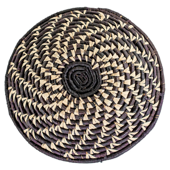 Dark Purple Ugandan Spiral Basket (Small) - The Bead Chest