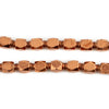 Copper Fancy Diamond Cut Beads (6mm)