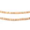Beige Natural Shell Heishi Beads (4mm)