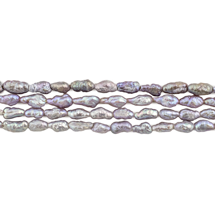 Lavender Grey Vintage Japanese Rice Pearl Beads (2-3mm) - The Bead Chest