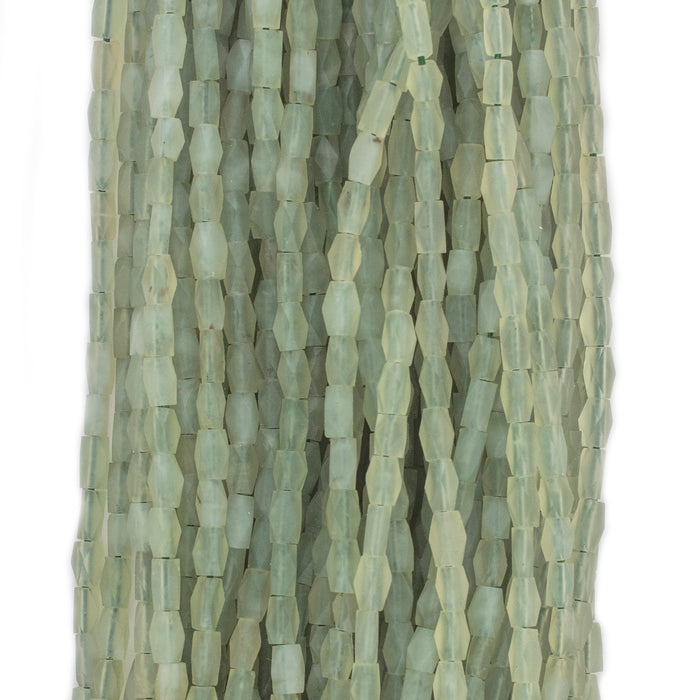 Translucent Faceted Afghani Jade Beads (6x4mm) - The Bead Chest
