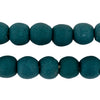 Teal Sandcast Beads (14mm)