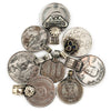 Large Vintage Afghan Coin Pendants (Set of 8)