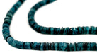 Dark Turquoise Natural Shell Heishi Beads (5mm) - The Bead Chest