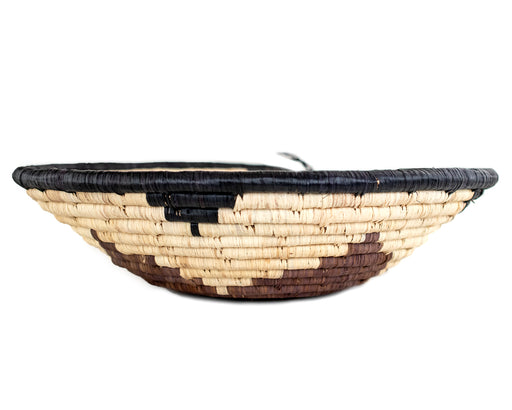 Earthy Tone Ugandan Spiral Pattern Basket (Large) - The Bead Chest