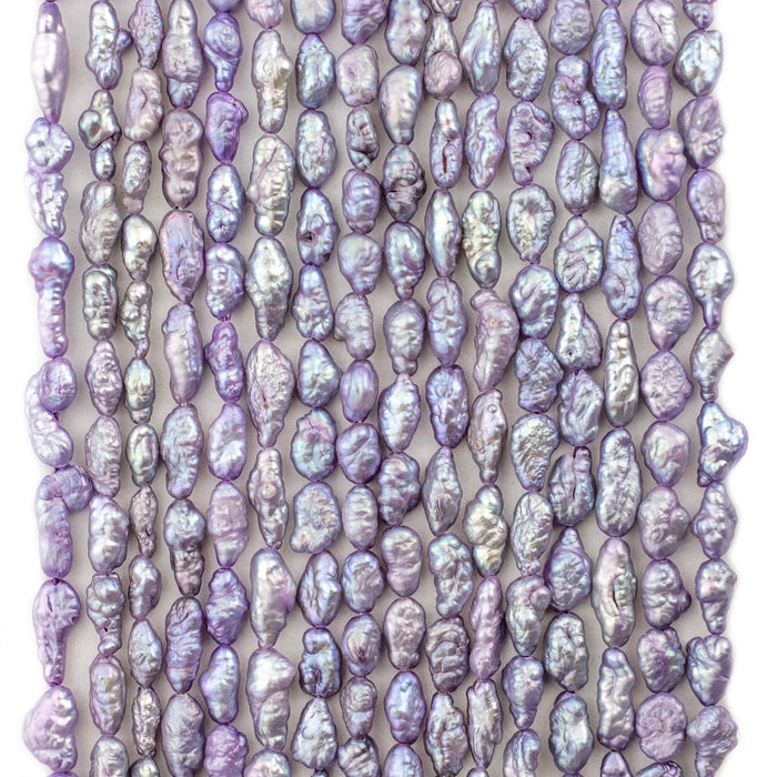 Iridescent Purple Vintage Japanese Rice Pearl Beads (4mm) - The Bead Chest