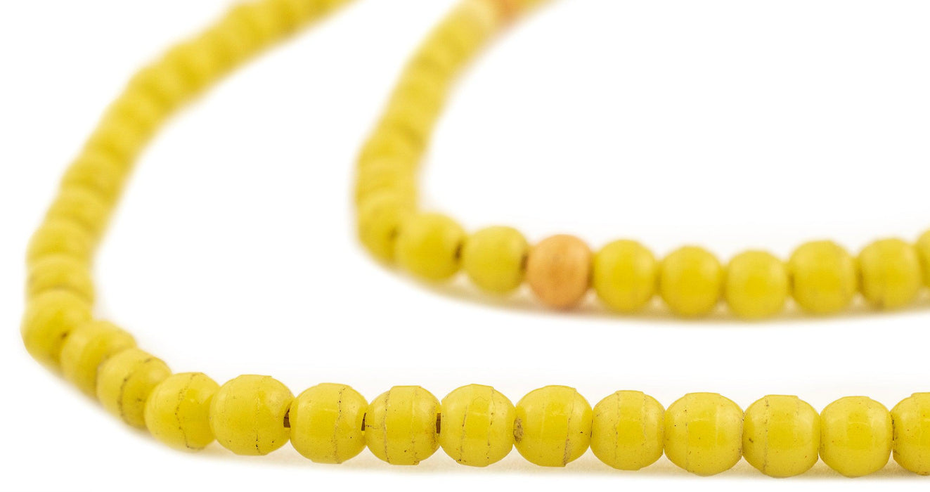 Yellow Baby Padre Olombo Beads - The Bead Chest
