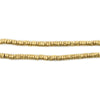 Faceted Brass Triangle Heishi Beads (2.5mm)