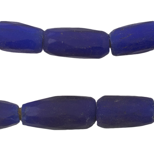 Rare Super Jumbo Elongated Russian Blue Tube Beads #12468 - The Bead Chest