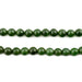 Round Green Nephrite Jade Beads (6mm) - The Bead Chest