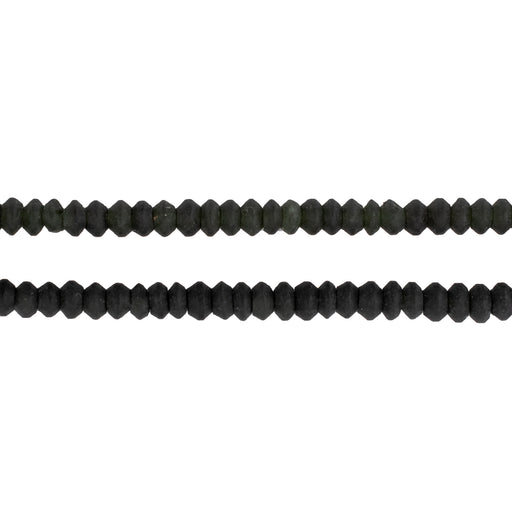 Extra Dark Green Jade Saucer Beads (3-4mm) - The Bead Chest