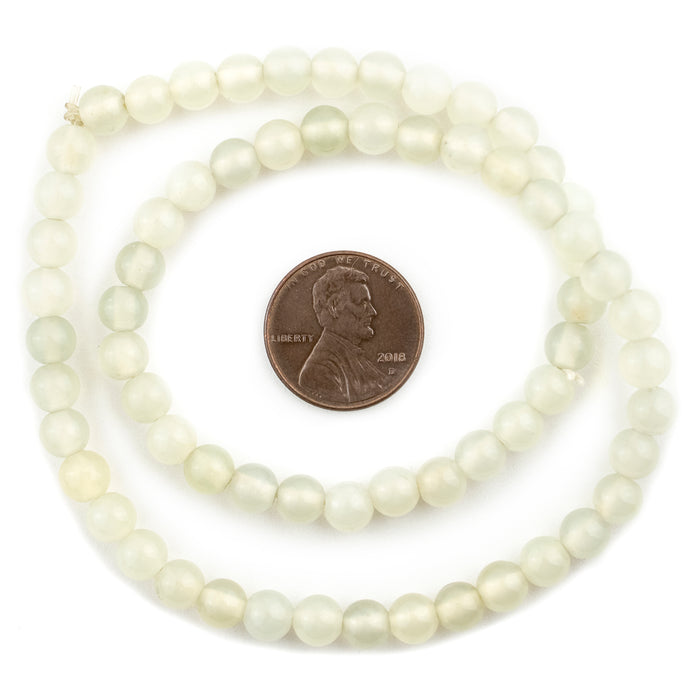 Round Phrenite Agate Beads (6mm) - The Bead Chest