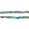 Flat Green Aqua Afghan Turquoise Beads