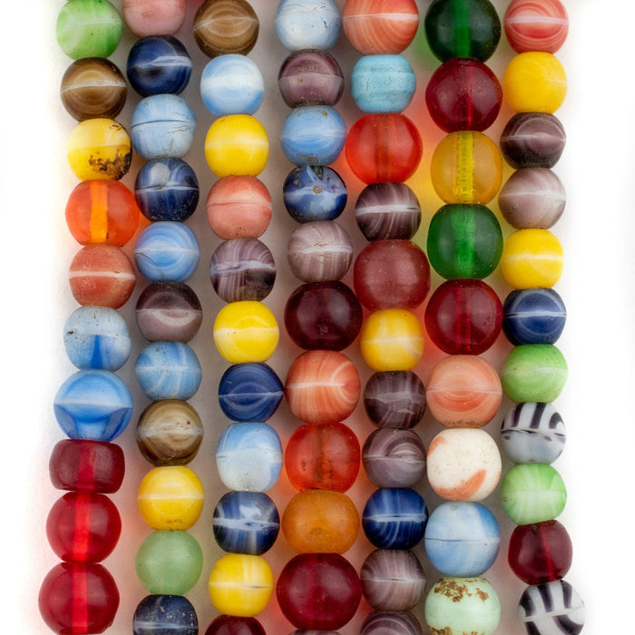 Vintage Round Binta Banji Kakamba Prosser Beads (8mm) - The Bead Chest
