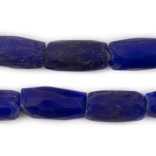 Rare Super Jumbo Elongated Russian Blue Tube Beads #12466 - The Bead Chest
