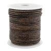 2.0mm Grey Distressed Round Leather Cord (75ft)