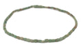 Camouflage Green Faceted Afghani Turquoise Beads (6x4mm) - The Bead Chest