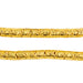 Gold Electroplated Lava Snake Beads (6mm) - The Bead Chest