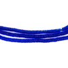 Translucent Cobalt Blue Vinyl Phono Record Beads (4mm)