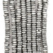 Silver Faceted Square Heishi Beads (3mm) - The Bead Chest
