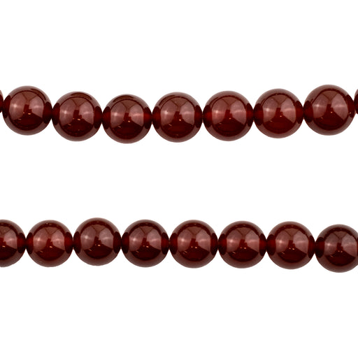 Caramel Round Carnelian Beads (8mm) - The Bead Chest