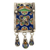 Traditional Enamel Berber Pendant w/ Dangles