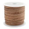 2.5mm Natural Distressed Round Leather Cord (75ft)