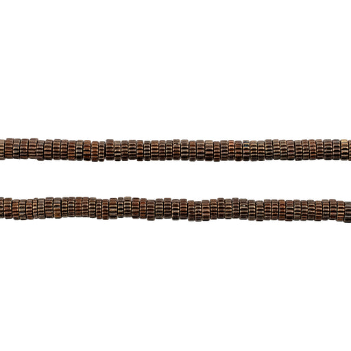 Antique Copper Patterned Gear Beads (3mm)