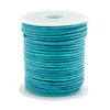 2.0mm Turquoise Distressed Round Leather Cord (75ft)
