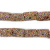 Maroon & Green Antique Matching Venetian Millefiori Trade Beads