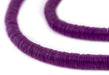 Translucent Purple Vinyl Phono Record Beads (8mm) - The Bead Chest