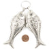 Engraved Moroccan Silver Fish Pendant - The Bead Chest