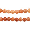 Orange Round Aventurine Beads (8mm)
