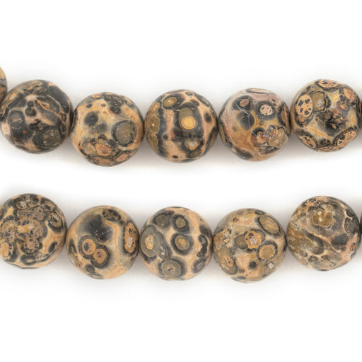 Round Leopard Jasper Beads (12mm) - The Bead Chest