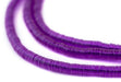 Translucent Purple Vinyl Phono Record Beads (4mm) - The Bead Chest
