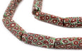 Red & Green Antique Matching Venetian Trade Beads - The Bead Chest