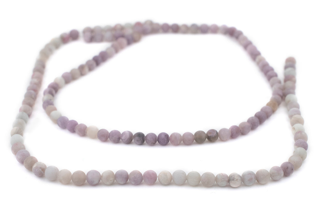 Matte Lavender Lilac Jade Beads (6mm) - The Bead Chest