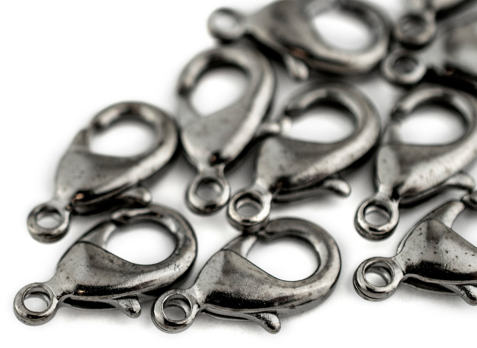 Gunmetal Lobster Clasps (15mm, Set of 10) - The Bead Chest