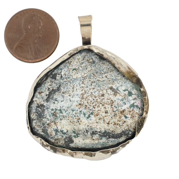 Roman Glass Pendant (40-50mm) #15228 - The Bead Chest