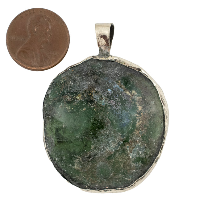 Roman Glass Pendant (40-50mm) #15229 - The Bead Chest