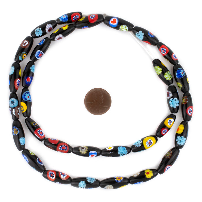 Premium Oval Millefiori Beads (20x8mm) - The Bead Chest