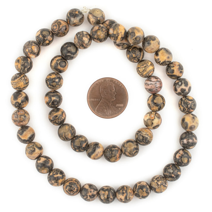 Round Leopard Jasper Beads (8mm) - The Bead Chest